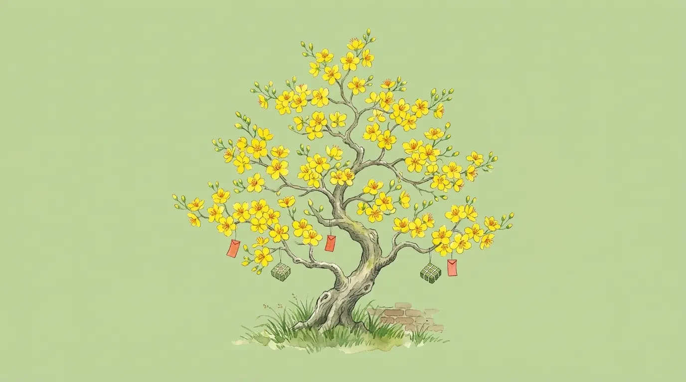Mai vàng ngày Tết