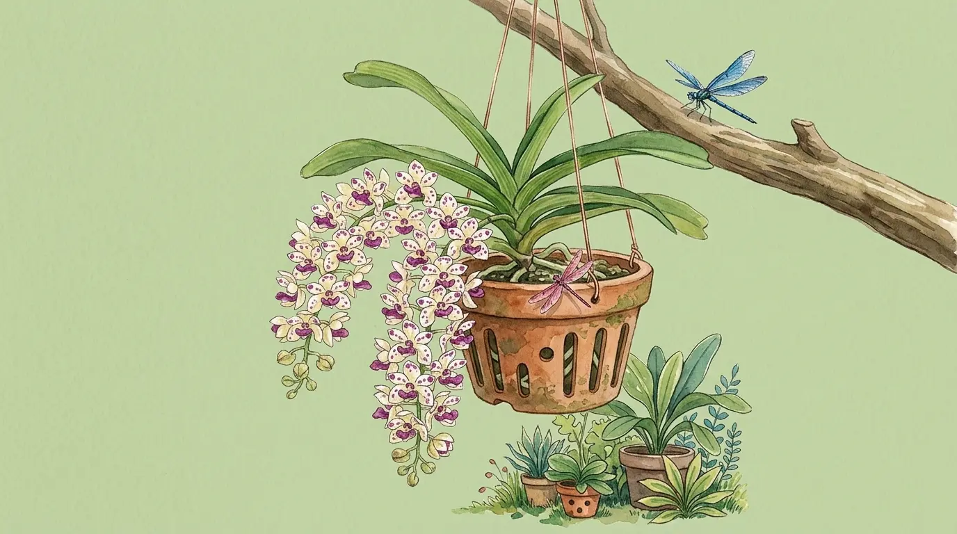 Hoa lan trong vườn cũ