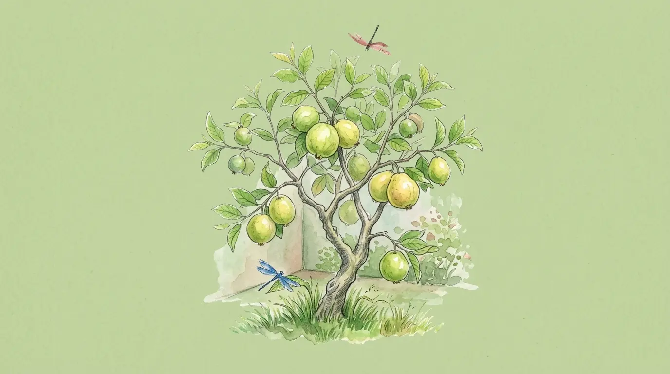 Cây ổi sau vườn