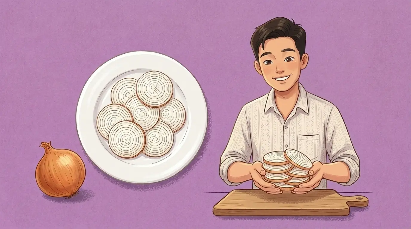 Những cách hạn chế cay mắt khi sơ chế hành trong nhà bếp.